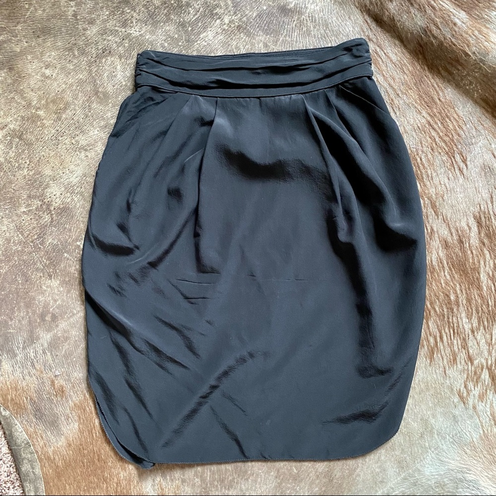 Black Aritzia Silk Skirt